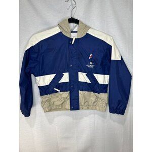 Osh Kosh vintage navy & beige rain jacket